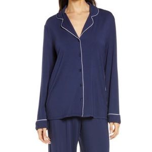 NWT nordstrom moonlight eco pajamas navy peacoat pajama top